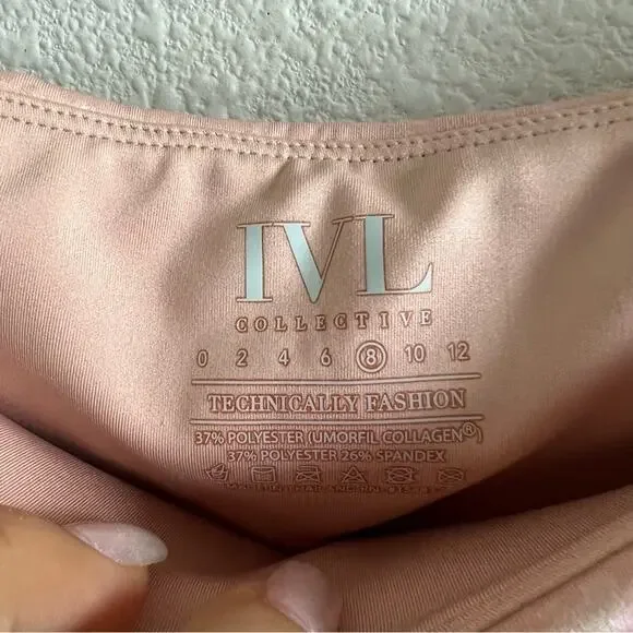 NWT IVL Collective Active Iridescent High Waist Leggings Leopard 8 - Picture 6 of 12